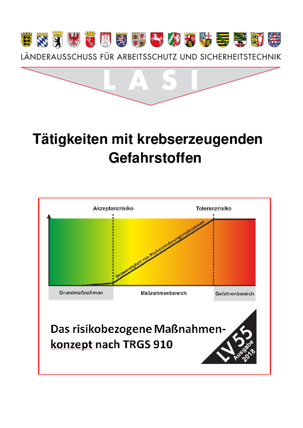 LV 55: Tätigkeiten mit krebserzeugenden Gefahrstoffen